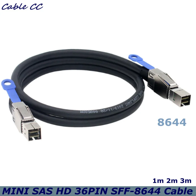 1m 2m 3m  HD Mini SAS 3.0 SFF 8644-Mini SAS SFF 8644 HD 36  ̺ 12Gbps   ϵ ̺ ̺